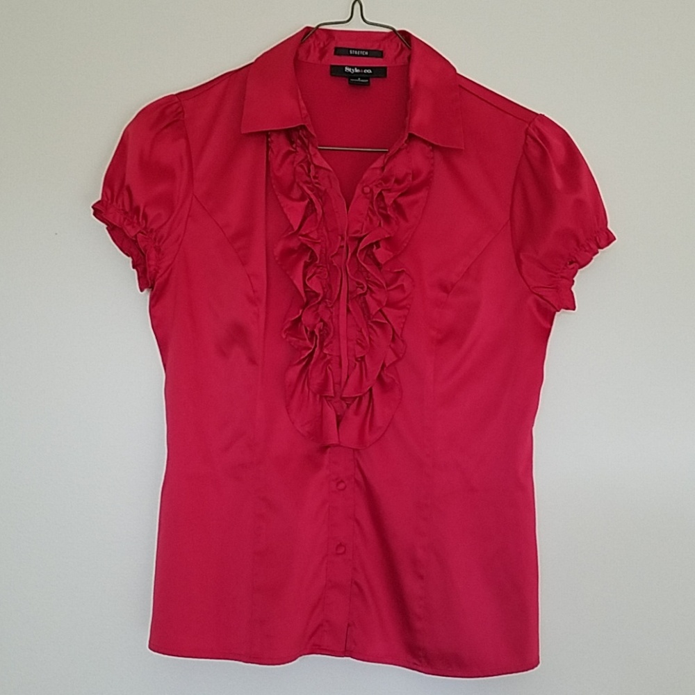 Style & Co red blouse